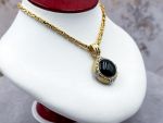 (LD4003N,KAB4004P) 14K Reversible Pendant & Square Byzantine Necklace*42Gms*Reg.$5000