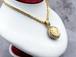 (LD4003N,KAB4004P) 14K Reversible Pendant & Square Byzantine Necklace*42Gms*Reg.$5000