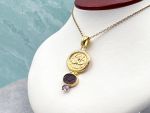 TAGLIAMONTE Designs (SH893P) 14K Venetian Cameo Pendant*Amethyst *Poseidon,Chimera* Reg.$1600
