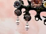 TAGLIAMONTE Designs (1161) 925SS/rHOD. Drop Earrings *Pearl*Reg.$130
