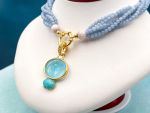 TAGLIAMONTE Designs (PN2937N) 925SS/YGP Venetian Cameo Statement Necklace*Medusa*Reg.$600