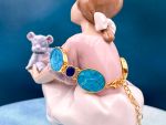 TAGLIAMONTE Designs (PN2887B) 925SS/YGP Venetian Cameo Bracelet *Lion*Reg.$650