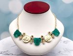 TAGLIAMONTE Designs (SH206B) 925SS/YGP Venetian Cameo Bracelet with *Lapis, Pearls*Medusa, Aurora*Reg.$800