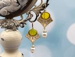 TAGLIAMONTE Designs (1939) 925SS/YGP Venetian Cameo Earrings *Cherubs*Reg.$200
