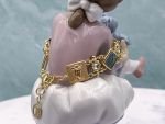 TAGLIAMONTE Designs (2357B) 925/YGP Venetian Cameo Bracelet*Aquamarine*Psyche, Amore*Reg.$400