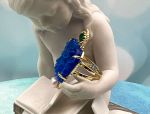 TAGLIAMONTE (1986R) 925SS/YGP Venetian Cameo Ring*Malachite*Medusa*Reg.$200