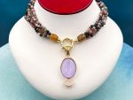 TAGLIAMONTE Designs (PN2939N) 925SS/YGP Venetian Cameo Statement Necklace*Venus*Reg.$600