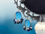 TAGLIAMONTE Designs (2303E) 925SS/YGP Cameo Earrings *3 Graces*Reg.$325