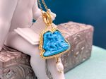 TAGLIAMONTE Designs (PN2842P) 925SS/YGP Magnesite Cameo Pendant *Psyche/Amore*Reg.$250