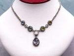 SAMUEL B *BJC* (56429N) 925SS  Multi-Gemstone Statement Necklace *Reg.$600*