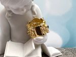 TAGLIAMONTE Designs (1782) 925SS /YGP Ring *Medusa*Reg.150