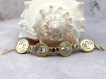 TAGLIAMONTE Designs (SH965B-AmyB) 925SS/YGP Venetian Cameo Bracelet *Cupid*Reg.$650