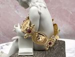 TAGLIAMONTE Designs (LD3556B) 14K Cameo Bracelet w/ *Rubies*Medusa*Reg.$4000