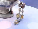 TAGLIAMONTE Designs (SH168-RO) 925SS/ 18K 2-Tone Cameo Bracelet *Maypole*Reg.$705