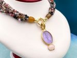TAGLIAMONTE Designs (PN2939N) 925SS/YGP Venetian Cameo Statement Necklace*Venus*Reg.$600