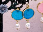 TAGLIAMONTE Designs (RW090,RW085) 925SS/YGP Venetian Cameo Earrings *Cupid*Reg.$240