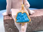 TAGLIAMONTE Designs (PN2842P) 925SS/YGP Magnesite Cameo Pendant *Psyche/Amore*Reg.$250