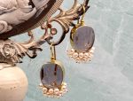 TAGLIAMONTE Designs (2033E) 925SS/YGP Intaglio Earrings*Reg.$325
