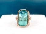 TAGLIAMONTE Designs (2306R) 925SS/RGP Venetian Intaglio Ring *Nike*Reg.$200