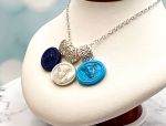 TAGLIAMONTE (1803,1804,1805) 925SS Gemstone Cameo Pendant*Medusa*Reg.$160