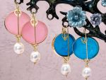 TAGLIAMONTE Designs (RW090,RW085) 925SS/YGP Venetian Cameo Earrings *Cupid*Reg.$240