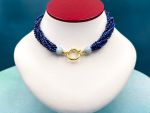 TAGLIAMONTE Designs (PN2938N) 925SS/YGP Venetian Cameo Statement Necklace*Apollo, Whale*Reg.$600