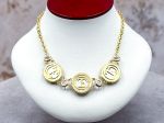 TAGLIAMONTE Designs (SH967N-Amy) 925SS/YGP Venetian Cameo Necklace *Cupid*Reg.$700