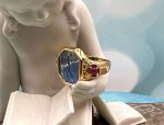 TAGLIAMONTE (1983R) 925SS/YGP Venetian Intaglio Ring*Rubies *Maened*Reg.$200