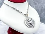 TAGLIAMONTE Designs (PN2672N) 925SS/Rhod. Cameo Necklace*Rondanini Medusa*Reg.$525