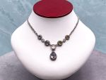 SAMUEL B *BJC* (56429N) 925SS  Multi-Gemstone Statement Necklace *Reg.$600*
