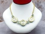 TAGLIAMONTE Designs (SH967N-Turq) 925SS/YGP Venetian Cameo Necklace *Cupid*Reg.$700