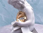 14K Yellow Gold Heart Shaped Pendant / Slide (LDM 2324)