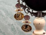 TAGLIAMONTE Designs (SH151-Amy) 18K Venetian Cameo Earrings w/ Pearls*Venus,Cupid*Reg.$2500