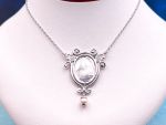 TAGLIAMONTE Designs (1904) 925SS/18K Cameo Necklace *3 Graces*Reg.$300