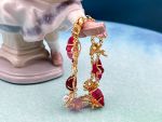 TAGLIAMONTE Designs (PN2889B) 925SS/YGP Venetian Cameo Bracelet *Sea Life Collection*Reg.$550