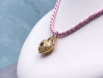 Arts Elegance (1113) 14K Heart Pendant with Key Garnet Accent *Reg. $900**