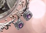 SAMUEL B *BJC* (57403E.A) 925SS Amethyst Earrings *Reg.$165*
