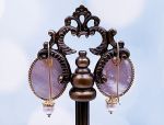 TAGLIAMONTE DESIGNS (1787) 925SS/ YGP Venetian Cameo Earrings *Maened*Reg.$250