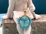 TAGLIAMONTE Designs (2307P) 925SS/YGP Venetian Cameo Pendant *Cupid*Reg.$225