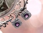 SAMUEL B *BJC* (57403E.A) 925SS Amethyst Earrings *Reg.$165*