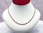 TAGLIAMONTE Designs (LD3549RG-Amethyst)14K Rose Gold Gemstone By the Inch Necklace*Reg.$1795