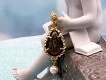 TAGLIAMONTE Designs (TAG1187DB) 925SS/YGP Venetian Cameo Pendant*Cupid*Reg.$200