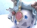 TAGLIAMONTE DESIGNS (HQCR051) 925SS/ YGP Venetian Cameo Pendant *Maened*Reg.$225