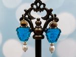 TAGLIAMONTE Designs (Q19052) 925SS/YGP Venetian Cameo Earrings *Medusa*Reg.$280