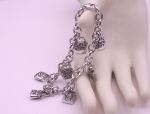 925 Sterling Silver "Handbag" Charm Bracelet (930) Calling All Shoppers!