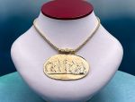 TAGLIAMONTE Designs (1616) 925SS/YGP Cameo Statement Necklace *Ages of Love*Reg.$900