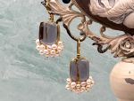 TAGLIAMONTE Designs (2033E) 925SS/YGP Intaglio Earrings*Reg.$325