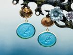 TAGLIAMONTE Designs (2305E) 925SS/YGP Venetian Cameo Earrings *Chimera*Reg.$280