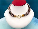 TAGLIAMONTE Designs (PN2939N) 925SS/YGP Venetian Cameo Statement Necklace*Venus*Reg.$600