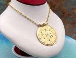 TAGLIAMONTE Designs (1906) 925SS /YGP Cameo Statement Necklace *Zeus, Mars, Mercury* Reg.$500
